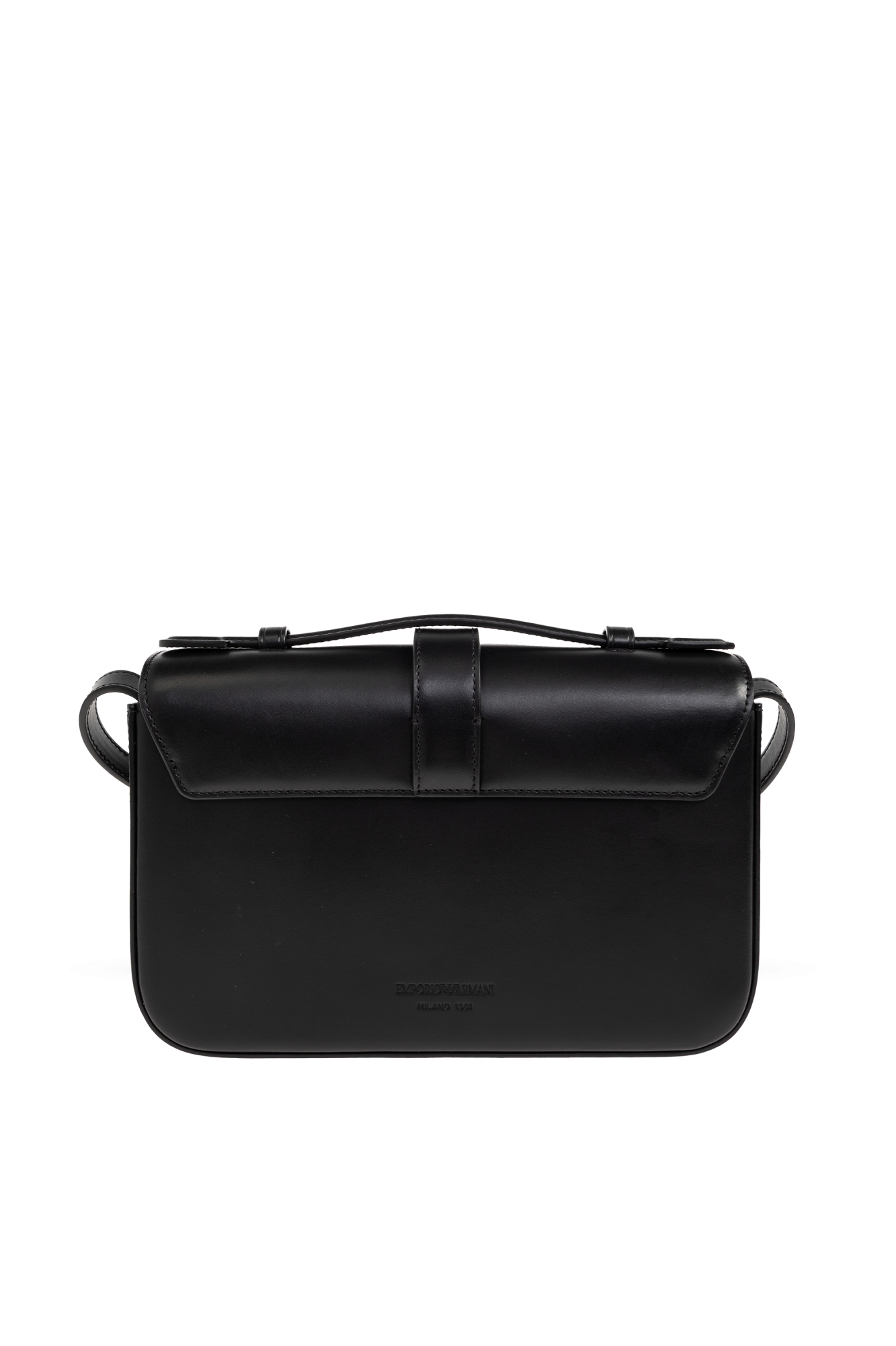 Emporio Armani Leather shoulder bag with logo | Women's | Vitkac
